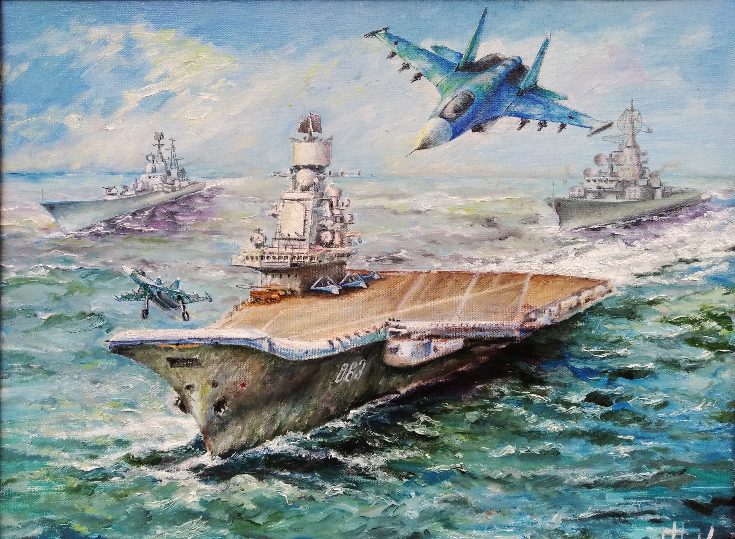 Выставка живописи Николая Гамзина «Морским судам быть» 25.07.25 г. – 07.09.25 г.